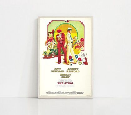 THE STING 1973 MOVIE Poster Canvas Wall Art Home Decor (No Frame)