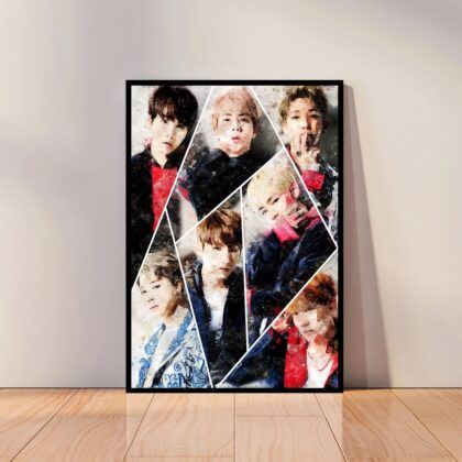 BTS Bangtan Boys Kpop Korean Music Poster Canvas Wall Art Home Decor (No Frame)