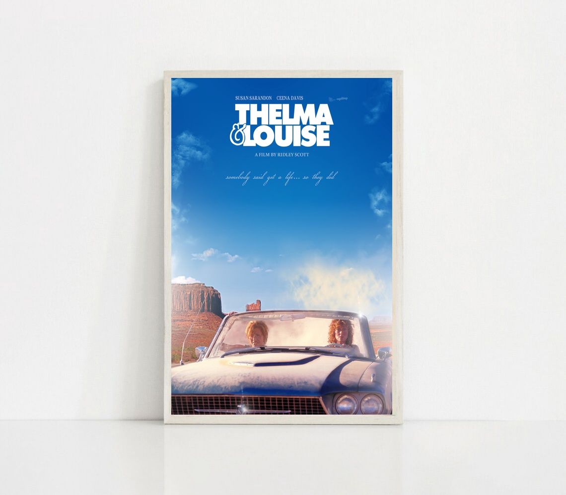 Thelma & Louise MOVIE Poster Canvas Wall Art Home Decor (No Frame)