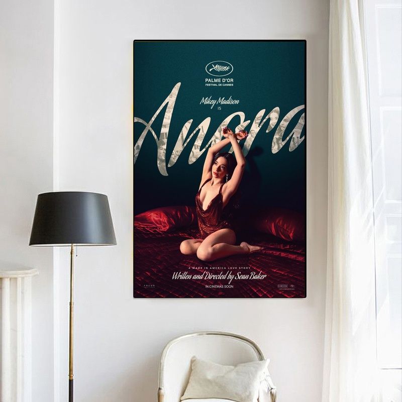 Anora 2025 MOVIE Poster Canvas Wall Art Home Decor (No Frame) - Image 4