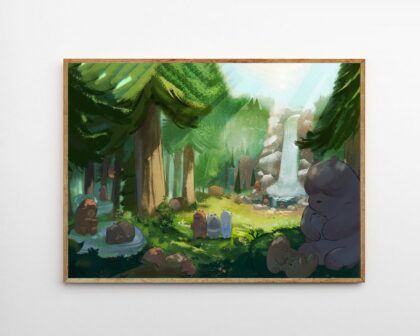 We Bare Bears MOVIE Poster Canvas Wall Art Home Decor (No Frame)