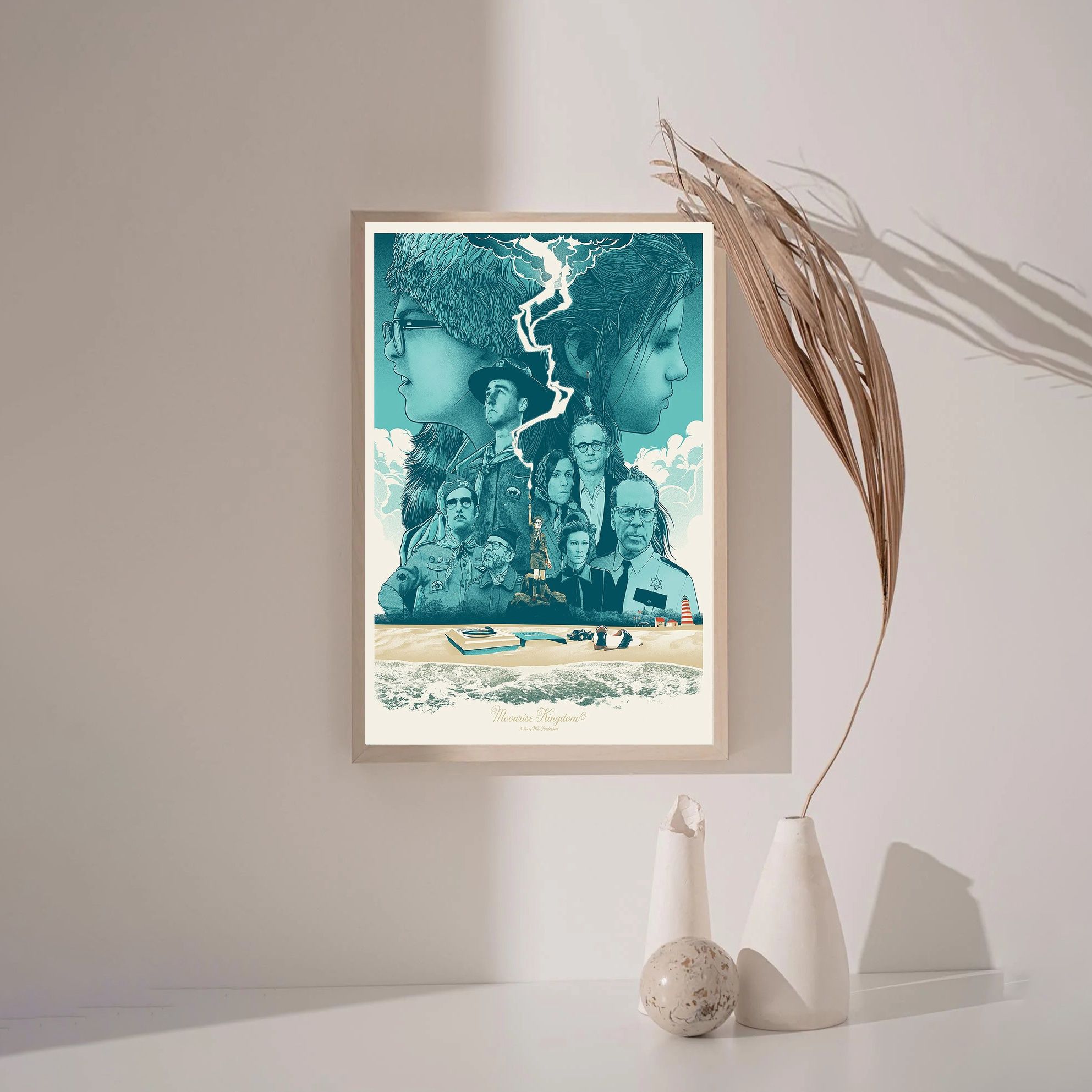 Moonrise Kingdom 2012 MOVIE Poster Canvas Wall Art Home Decor (No Frame) - Image 3