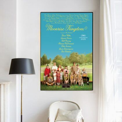 Moonrise Kingdom 2012 MOVIE Poster Canvas Wall Art Home Decor (No Frame)