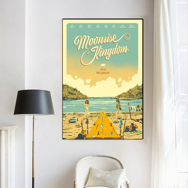 Moonrise Kingdom 2012 MOVIE Poster Canvas Wall Art Home Decor (No Frame) - Image 4