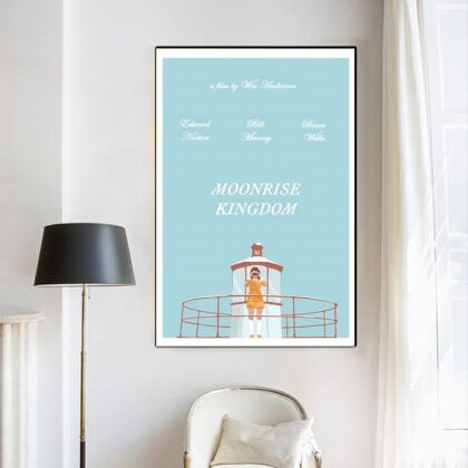 Moonrise Kingdom 2012 MOVIE Poster Canvas Wall Art Home Decor (No Frame)