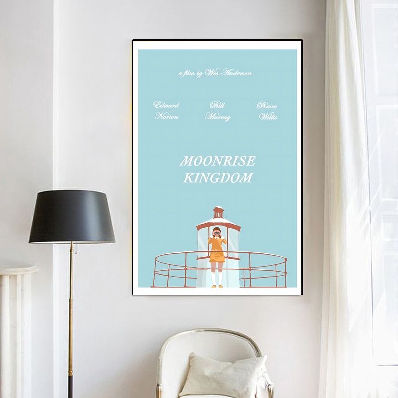 Moonrise Kingdom 2012 MOVIE Poster Canvas Wall Art Home Decor (No Frame)
