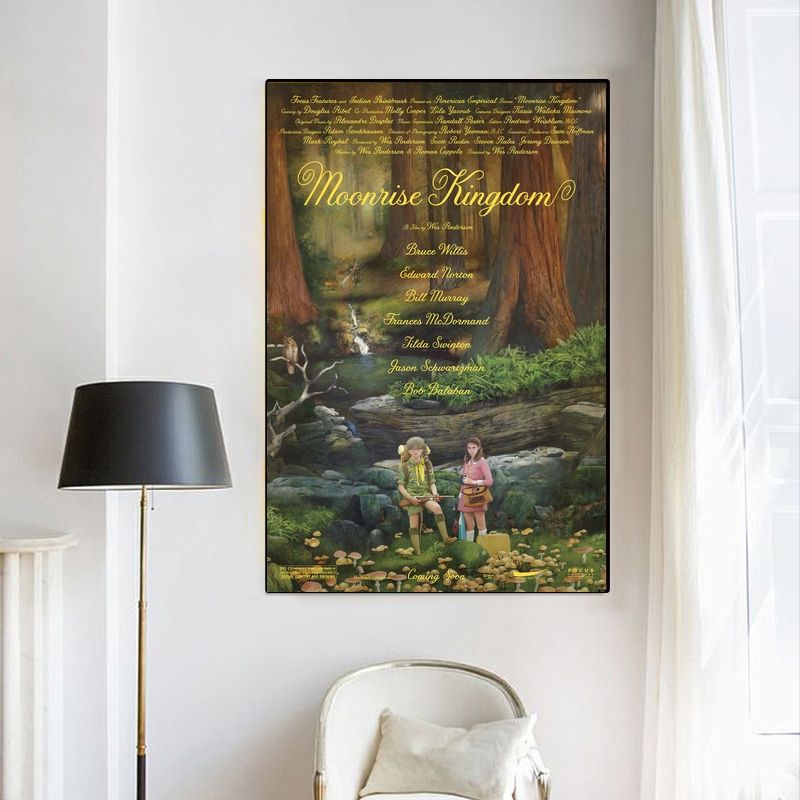 Moonrise Kingdom 2012 MOVIE Poster Canvas Wall Art Home Decor (No Frame) - Image 4