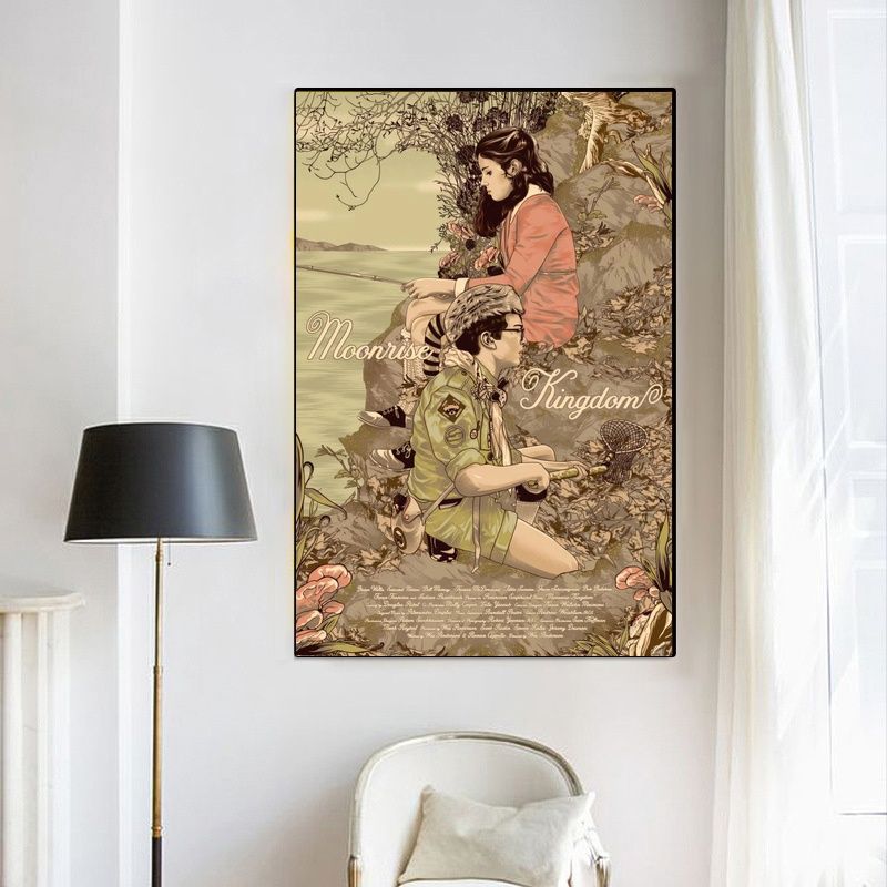 Moonrise Kingdom 2012 MOVIE Poster Canvas Wall Art Home Decor (No Frame) - Image 4