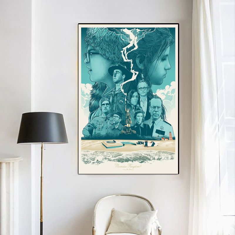 Moonrise Kingdom 2012 MOVIE Poster Canvas Wall Art Home Decor (No Frame) - Image 4
