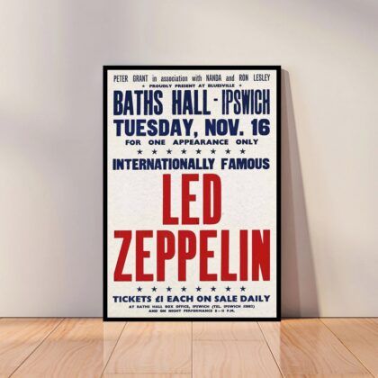 Led Zeppelin Music Poster Canvas Wall Art Home Decor (No Frame)