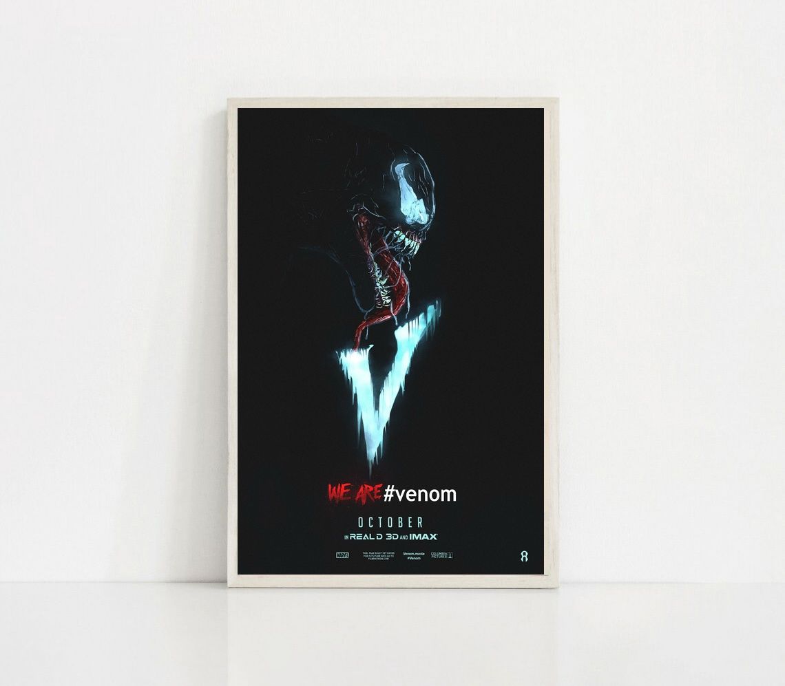 Venom 2018 MOVIE Poster Canvas Wall Art Home Decor (No Frame)