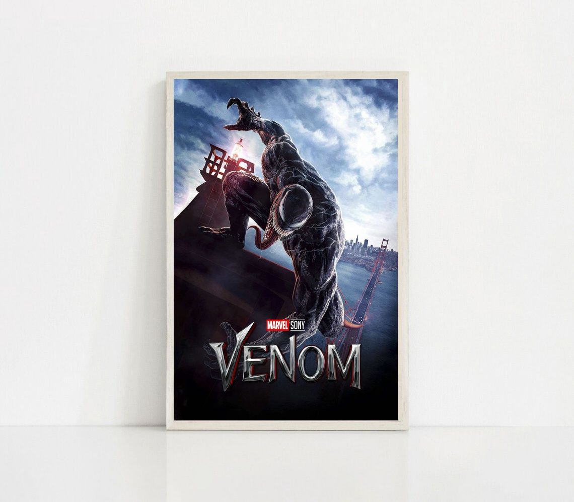 Venom 2018 MOVIE Poster Canvas Wall Art Home Decor (No Frame)