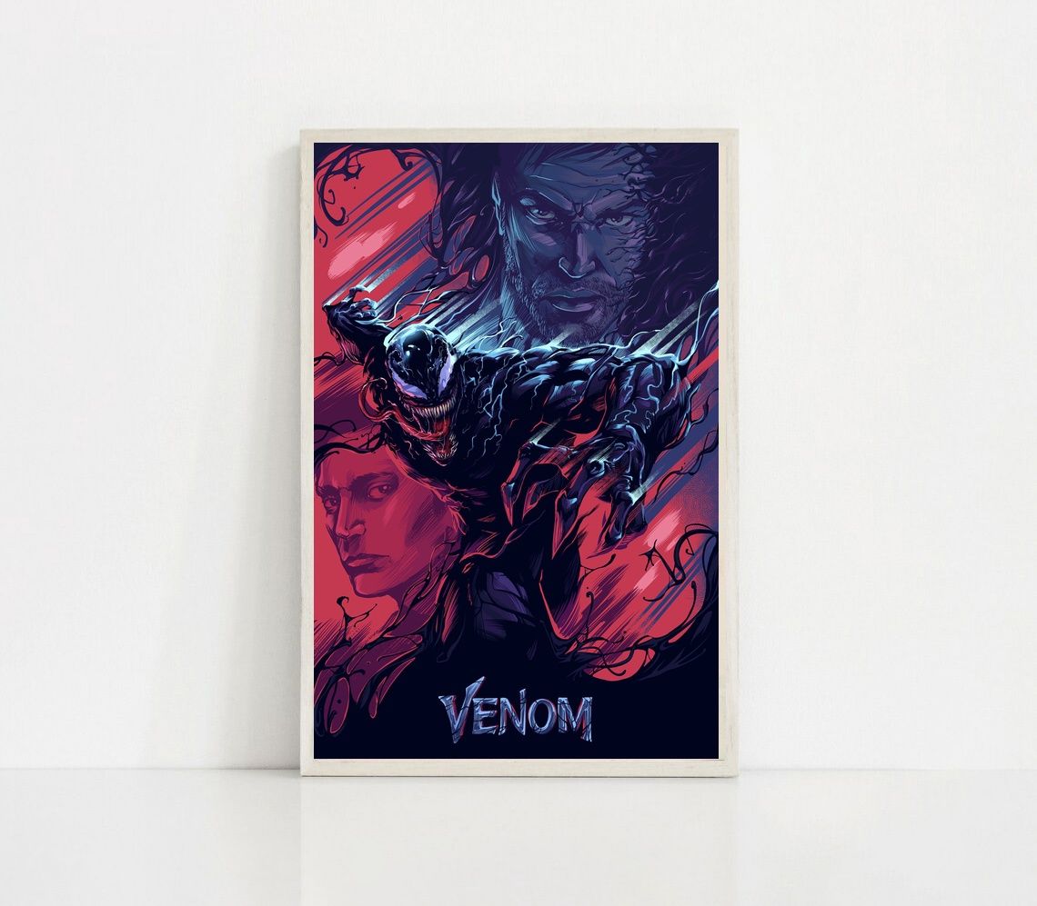 Venom 2018 MOVIE Poster Canvas Wall Art Home Decor (No Frame)