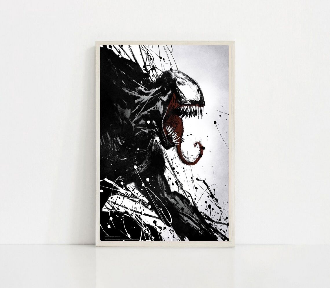 Venom 2018 MOVIE Poster Canvas Wall Art Home Decor (No Frame)