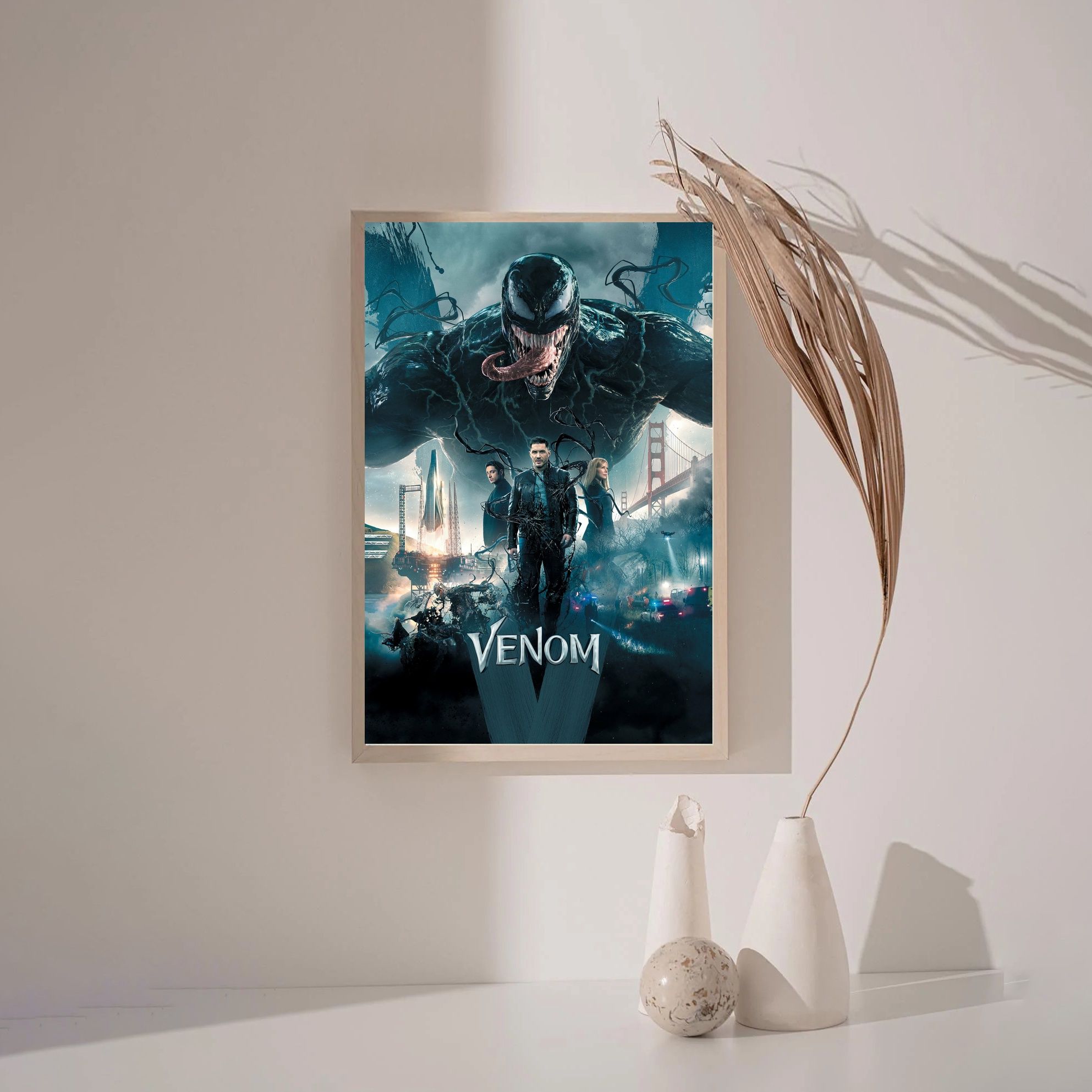 Venom 2018 MOVIE Poster Canvas Wall Art Home Decor (No Frame)