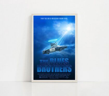 Blues brothers 1980 MOVIE Poster Canvas Wall Art Home Decor (No Frame)