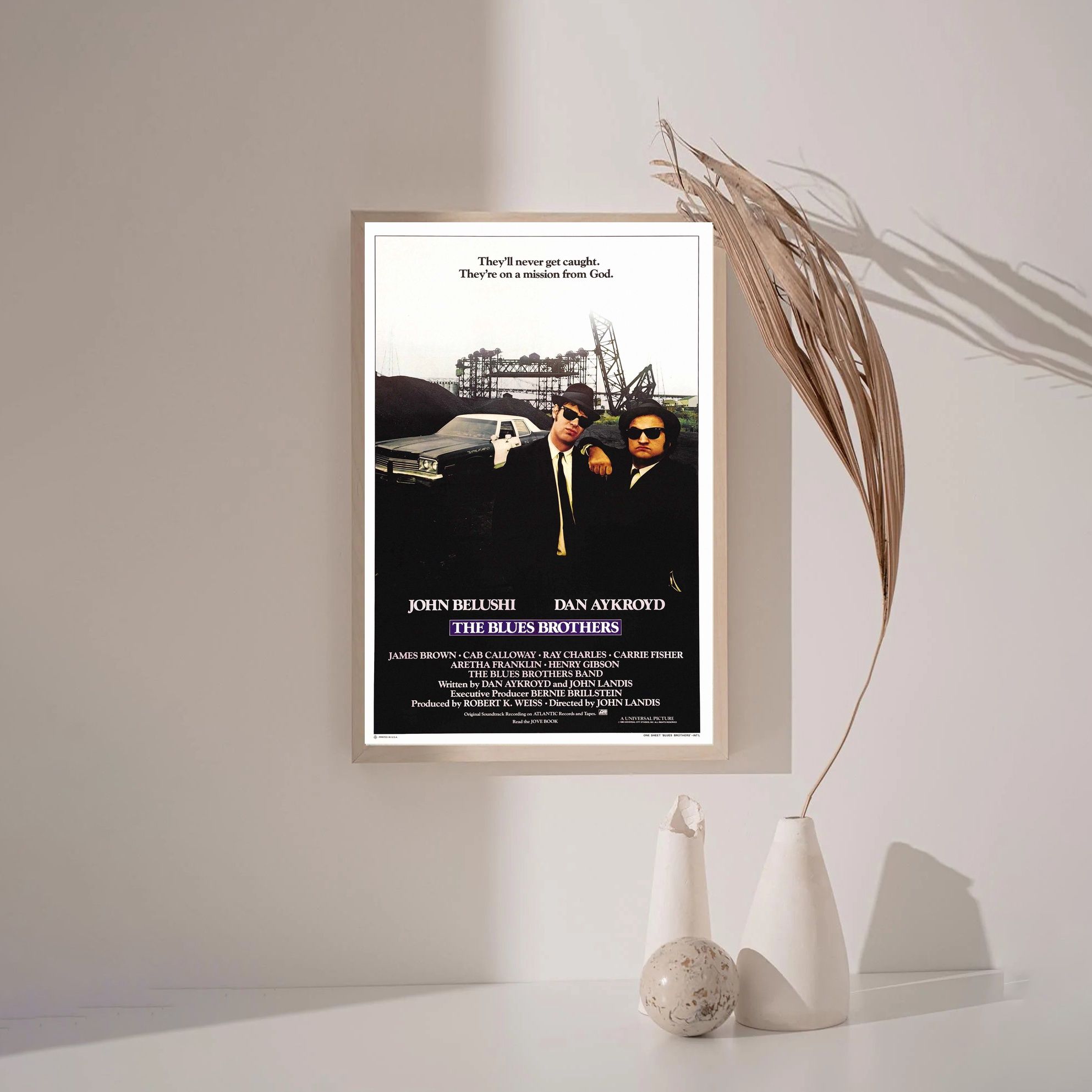 Blues brothers 1980 MOVIE Poster Canvas Wall Art Home Decor (No Frame) - Image 3