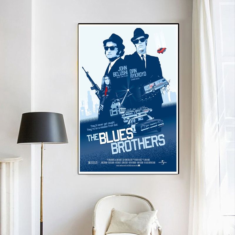 Blues brothers 1980 MOVIE Poster Canvas Wall Art Home Decor (No Frame) - Image 4