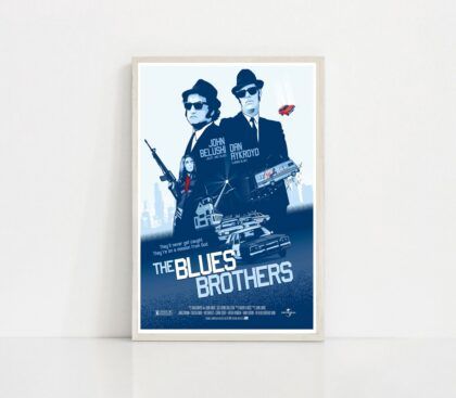 Blues brothers 1980 MOVIE Poster Canvas Wall Art Home Decor (No Frame)