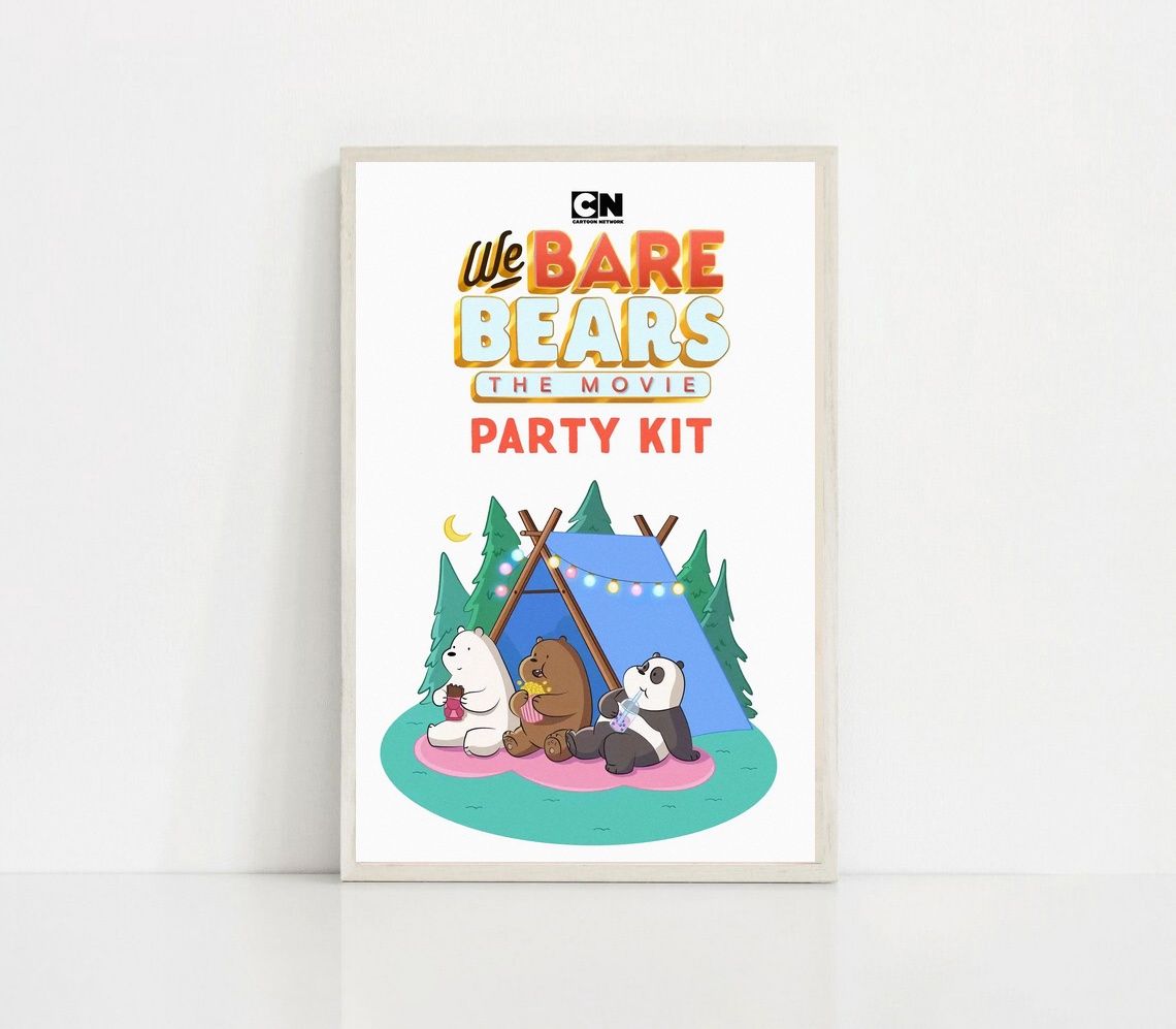 We Bare Bears MOVIE Poster Canvas Wall Art Home Decor (No Frame) - Image 2