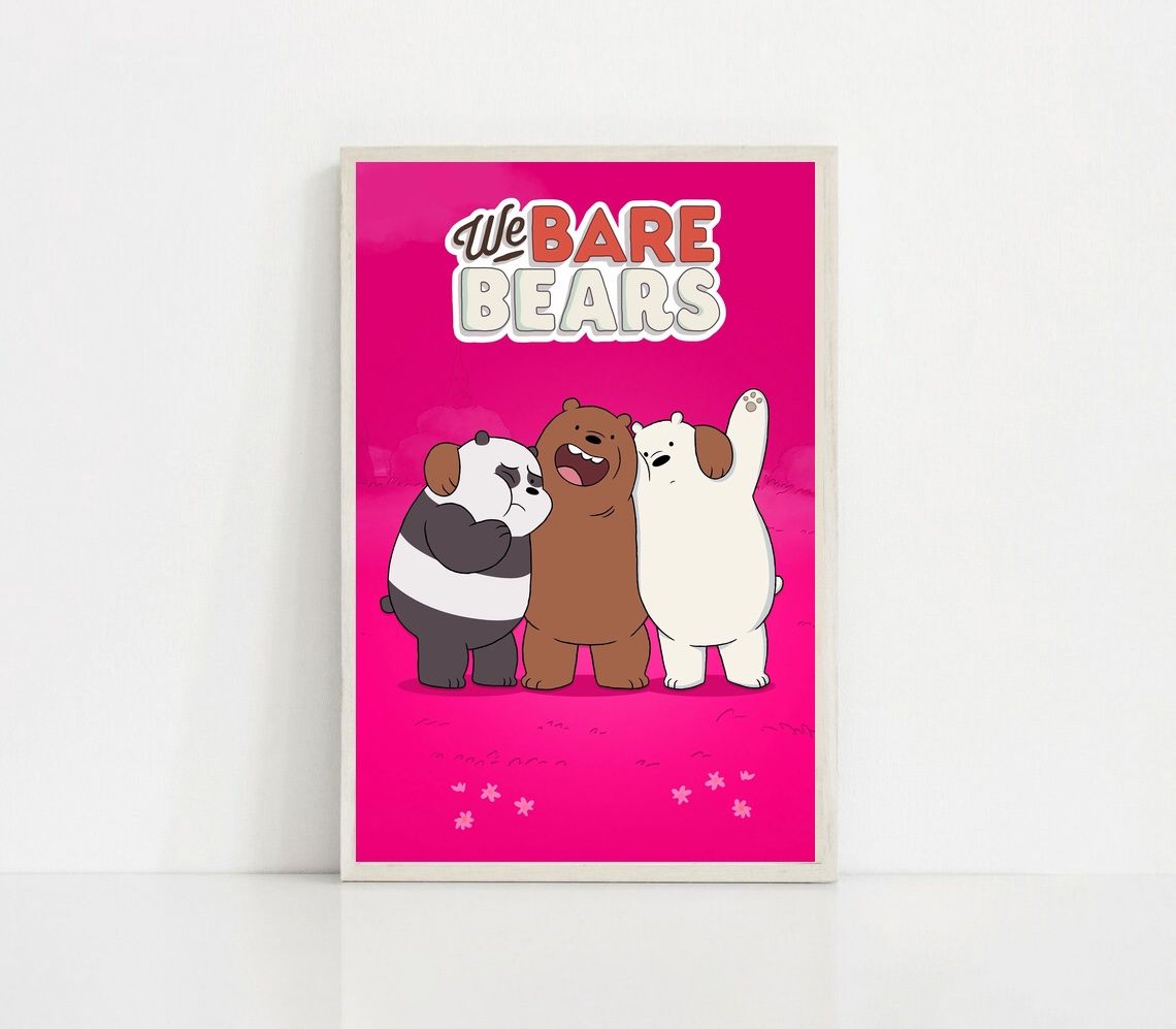We Bare Bears MOVIE Poster Canvas Wall Art Home Decor (No Frame)