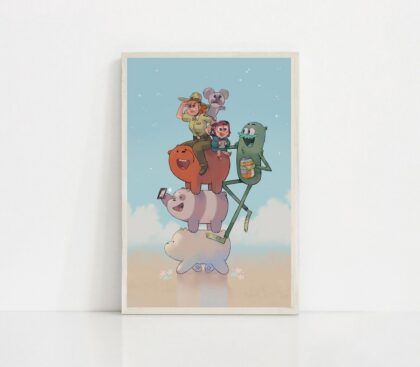 We Bare Bears MOVIE Poster Canvas Wall Art Home Decor (No Frame)