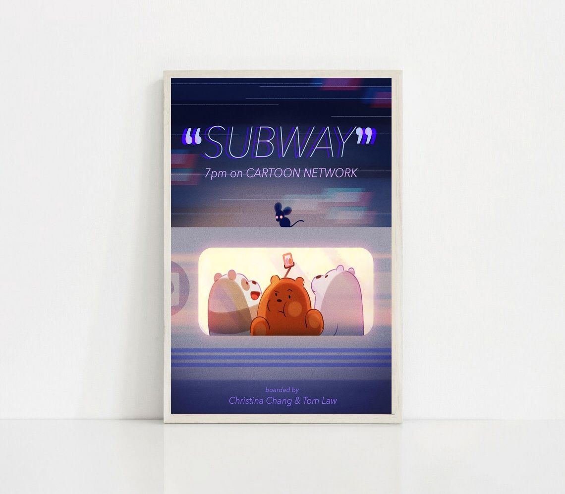 We Bare Bears MOVIE Poster Canvas Wall Art Home Decor (No Frame) - Image 2