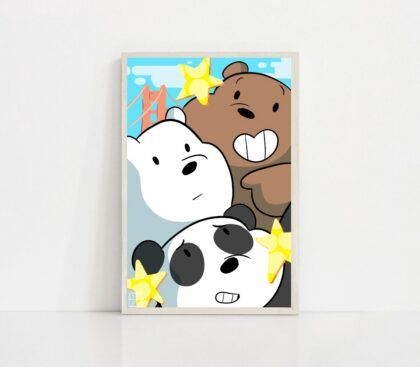 We Bare Bears MOVIE Poster Canvas Wall Art Home Decor (No Frame)