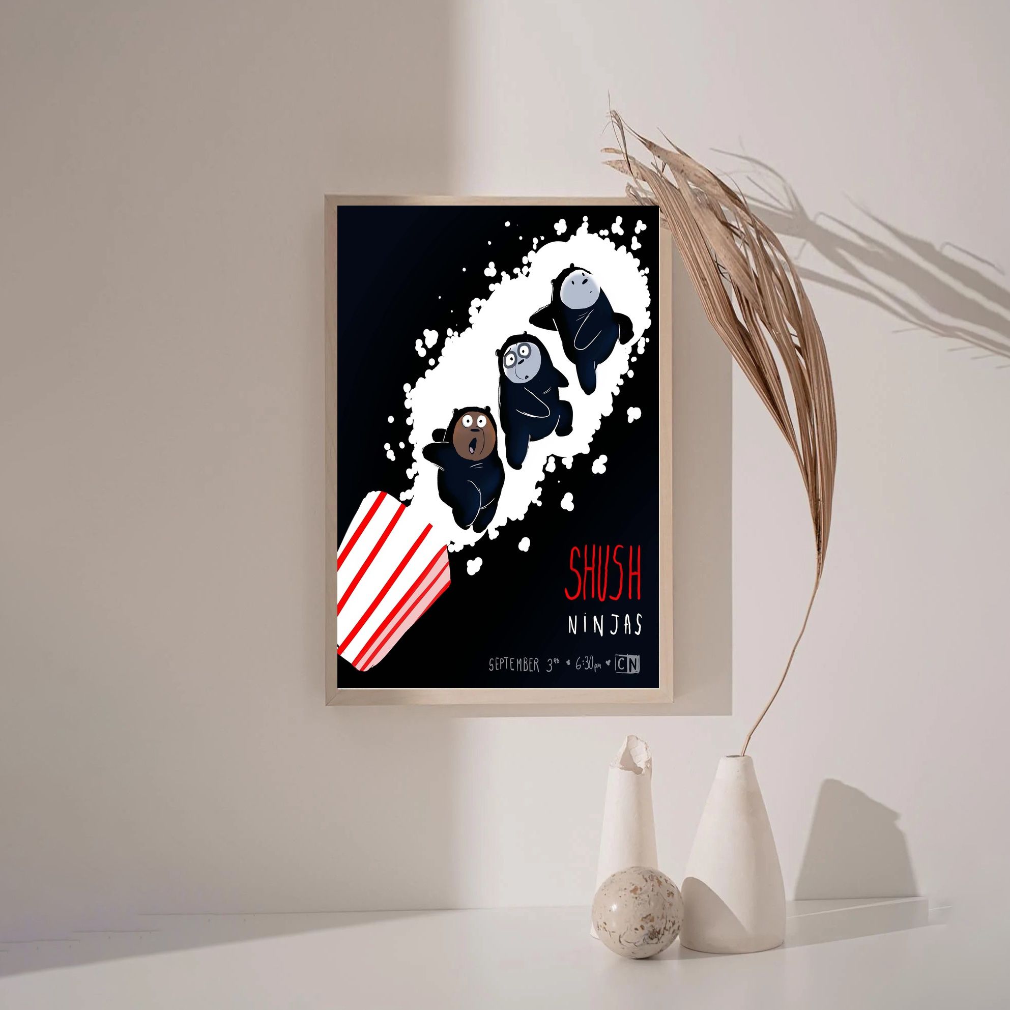 We Bare Bears MOVIE Poster Canvas Wall Art Home Decor (No Frame) - Image 3