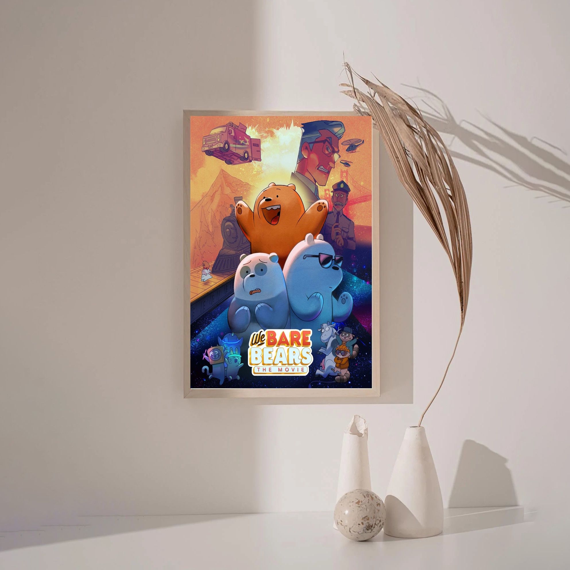 We Bare Bears MOVIE Poster Canvas Wall Art Home Decor (No Frame) - Image 3
