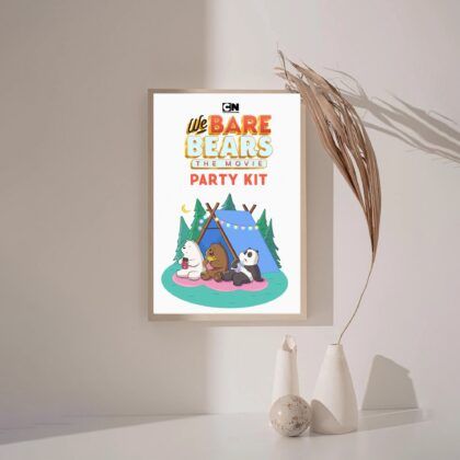 We Bare Bears MOVIE Poster Canvas Wall Art Home Decor (No Frame)