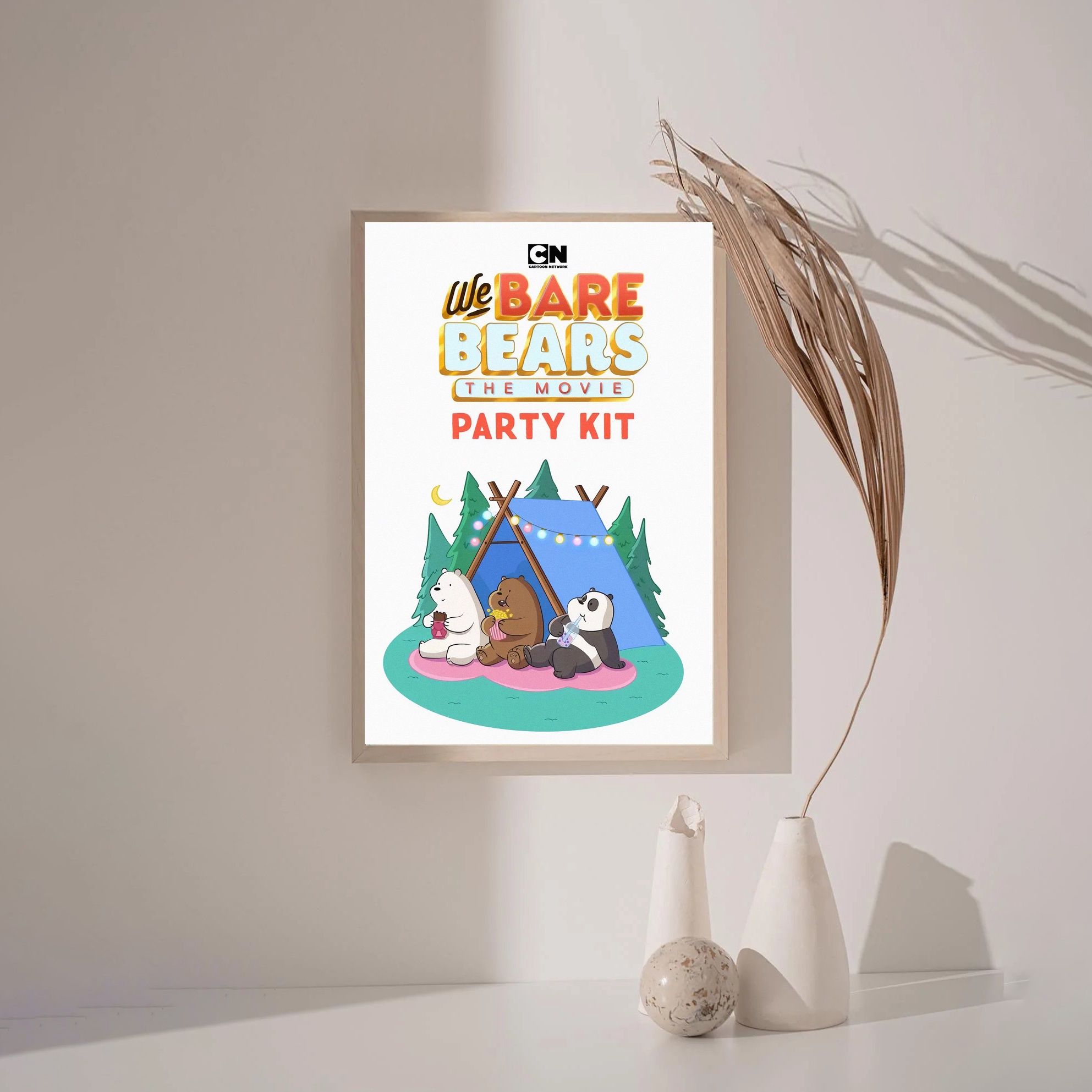We Bare Bears MOVIE Poster Canvas Wall Art Home Decor (No Frame)