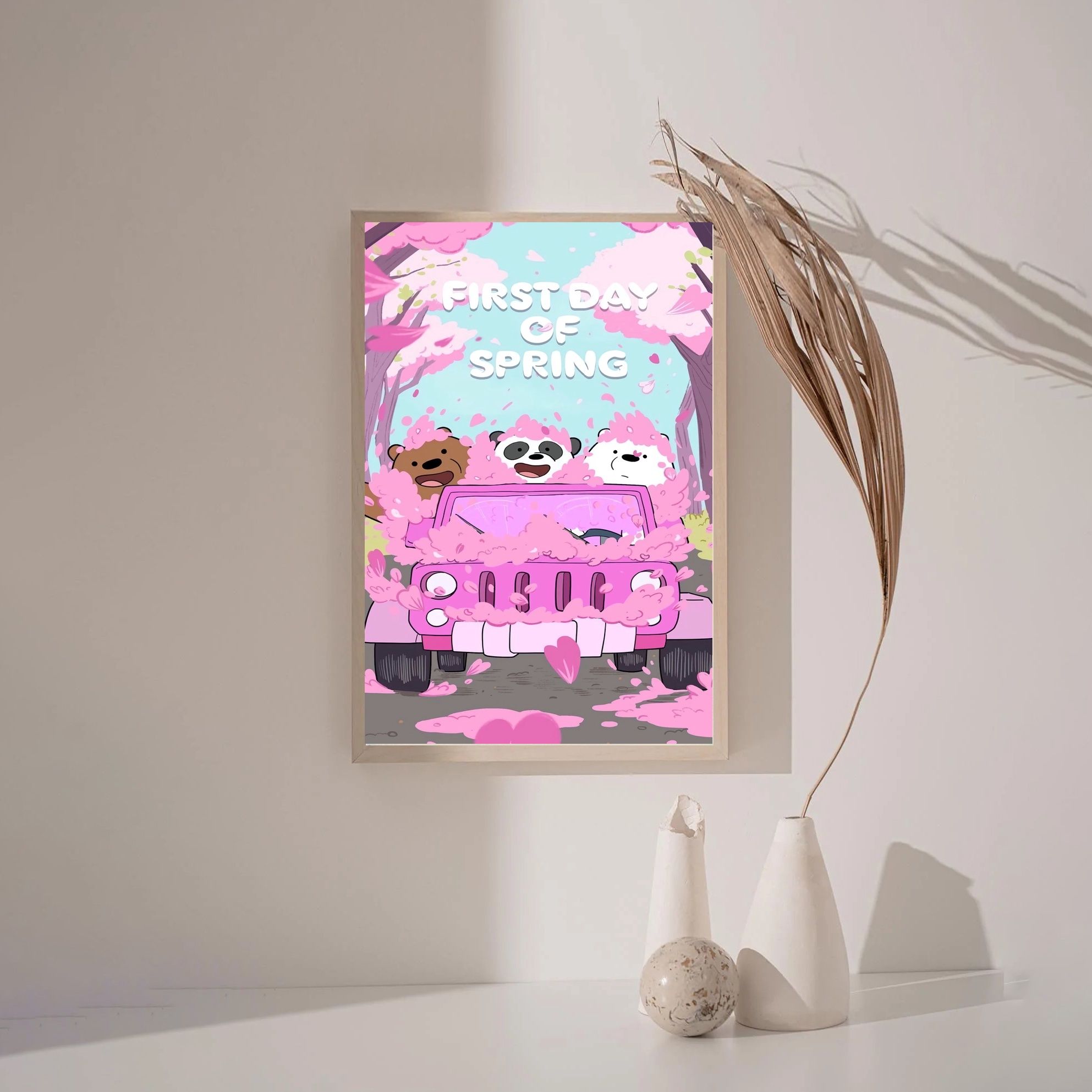 We Bare Bears MOVIE Poster Canvas Wall Art Home Decor (No Frame)