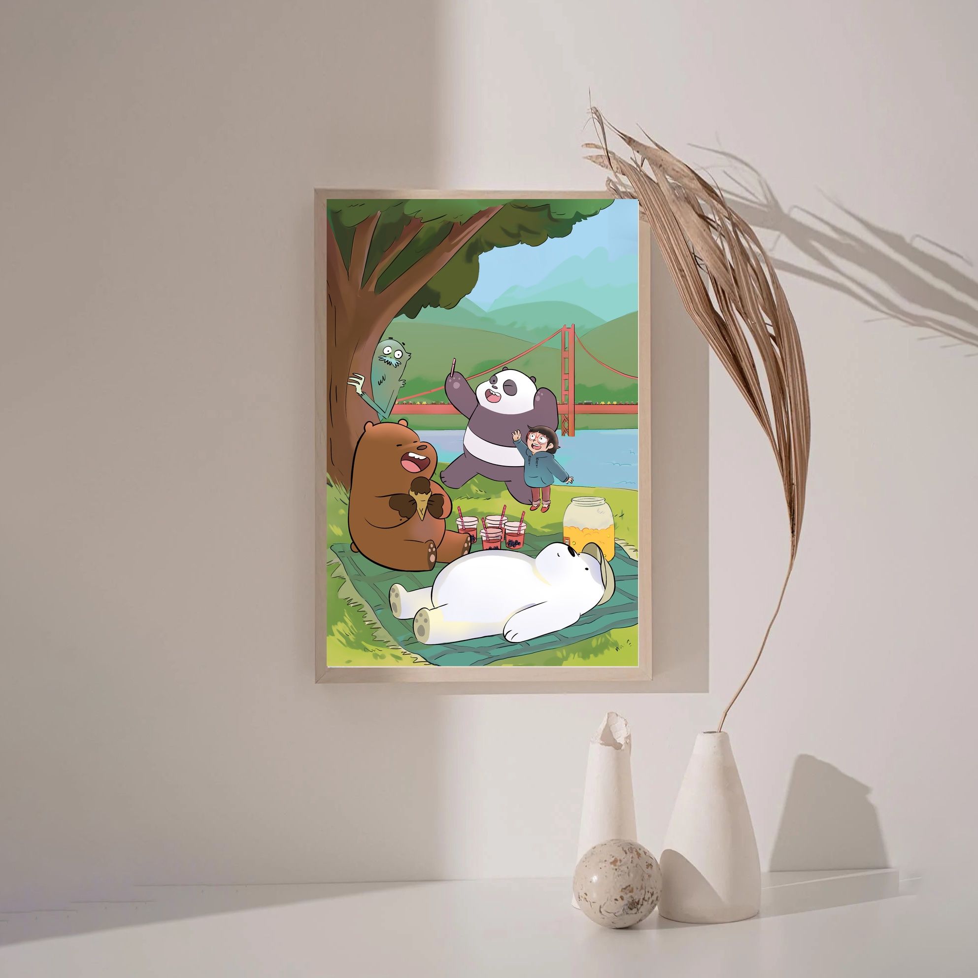 We Bare Bears MOVIE Poster Canvas Wall Art Home Decor (No Frame)