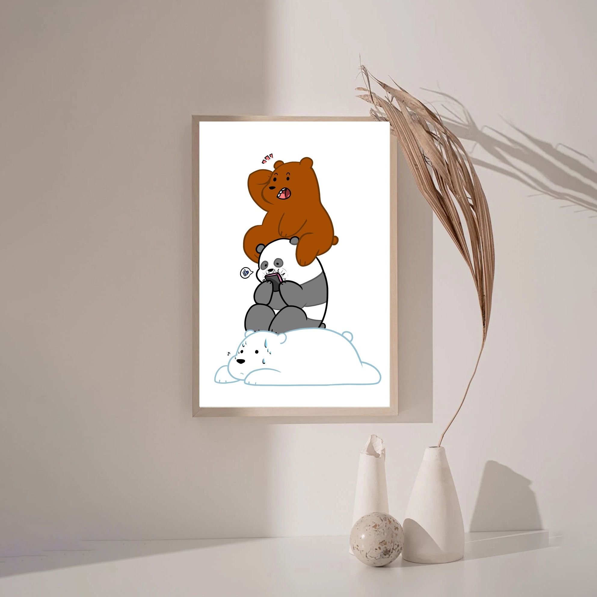 We Bare Bears MOVIE Poster Canvas Wall Art Home Decor (No Frame) - Image 3