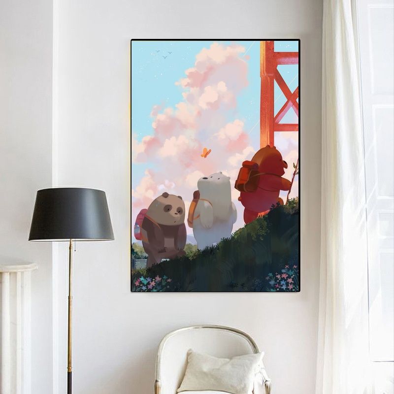 We Bare Bears MOVIE Poster Canvas Wall Art Home Decor (No Frame) - Image 4