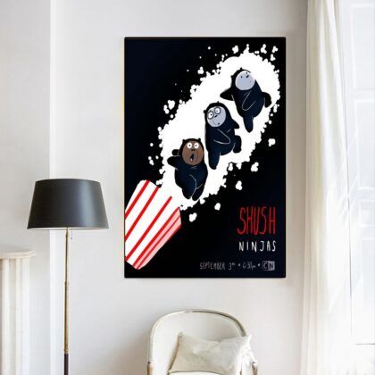 We Bare Bears MOVIE Poster Canvas Wall Art Home Decor (No Frame)