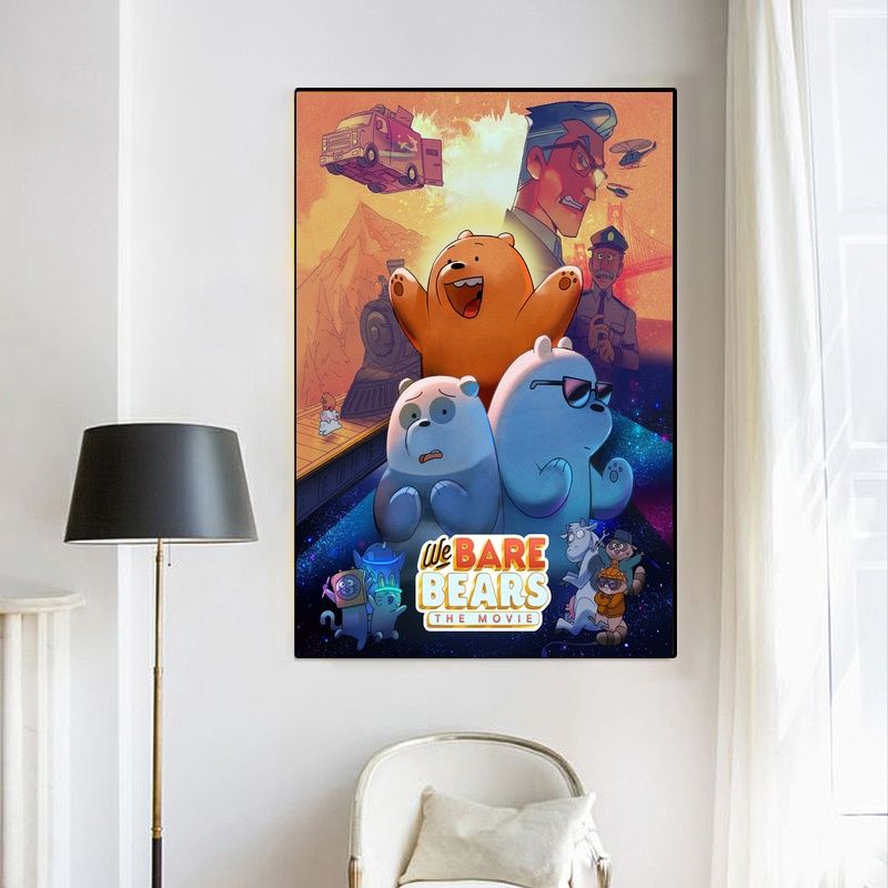 We Bare Bears MOVIE Poster Canvas Wall Art Home Decor (No Frame) - Image 4