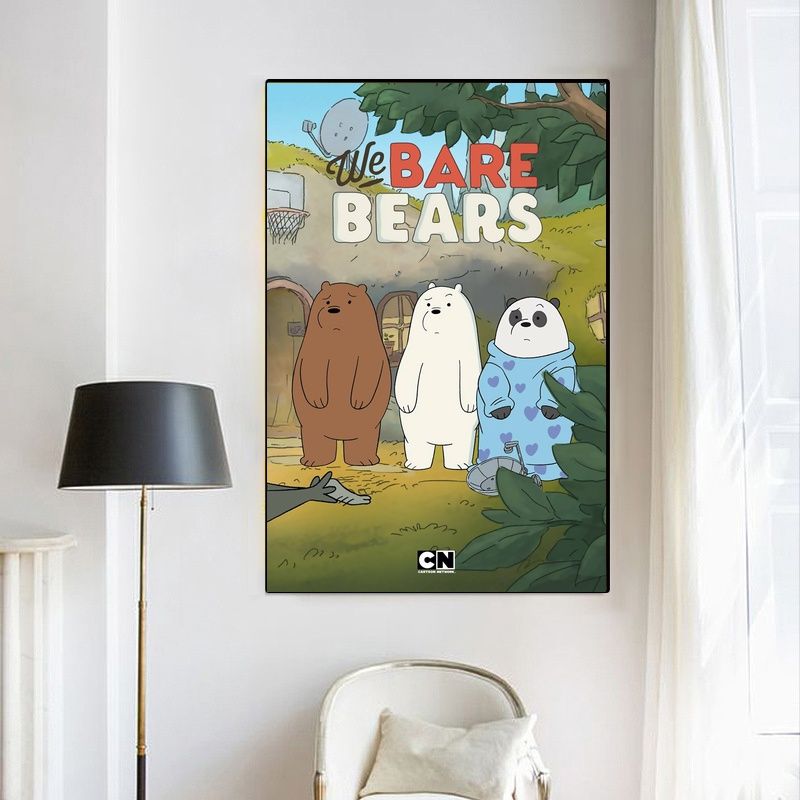 We Bare Bears MOVIE Poster Canvas Wall Art Home Decor (No Frame) - Image 4
