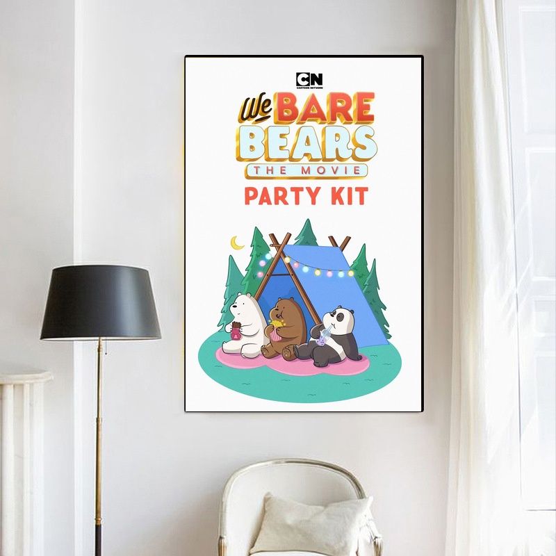 We Bare Bears MOVIE Poster Canvas Wall Art Home Decor (No Frame) - Image 4