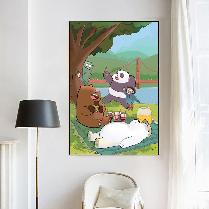 We Bare Bears MOVIE Poster Canvas Wall Art Home Decor (No Frame) - Image 4