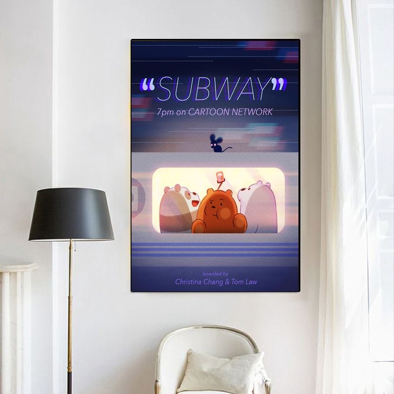 We Bare Bears MOVIE Poster Canvas Wall Art Home Decor (No Frame) - Image 4