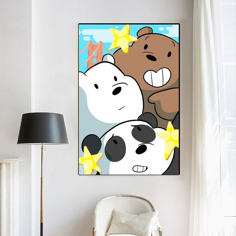 We Bare Bears MOVIE Poster Canvas Wall Art Home Decor (No Frame) - Image 4