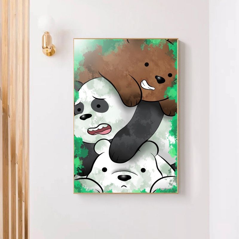 We Bare Bears MOVIE Poster Canvas Wall Art Home Decor (No Frame) - Image 4