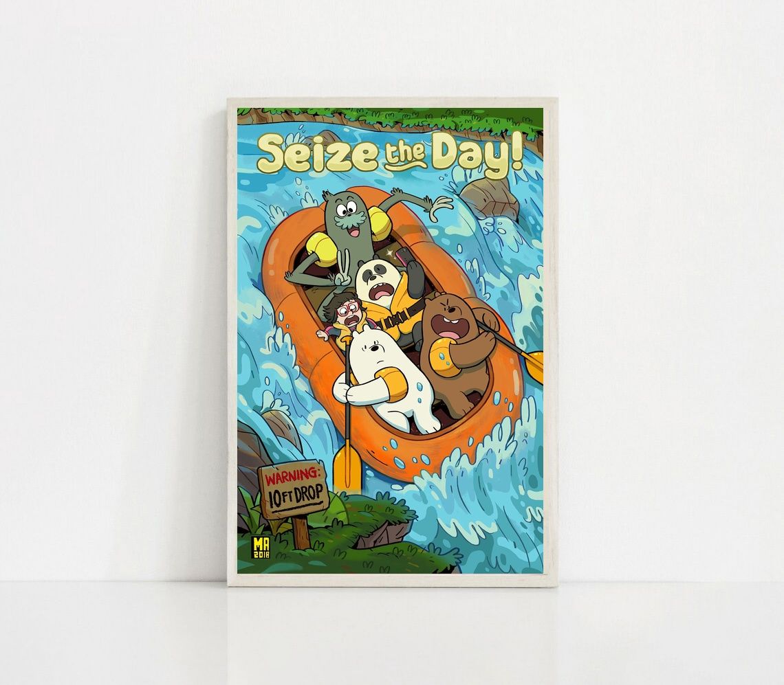 We Bare Bears MOVIE Poster Canvas Wall Art Home Decor (No Frame) - Image 2