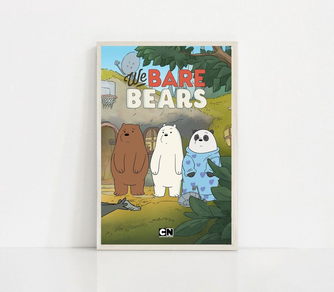 We Bare Bears MOVIE Poster Canvas Wall Art Home Decor (No Frame)