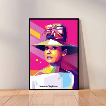 Audrey Hepburn Movie Star Poster Canvas Wall Art Home Decor (No Frame)