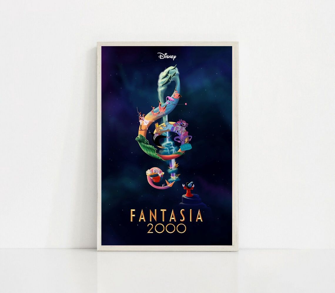 Fantasia 1940 MOVIE Poster Canvas Wall Art Home Decor (No Frame)