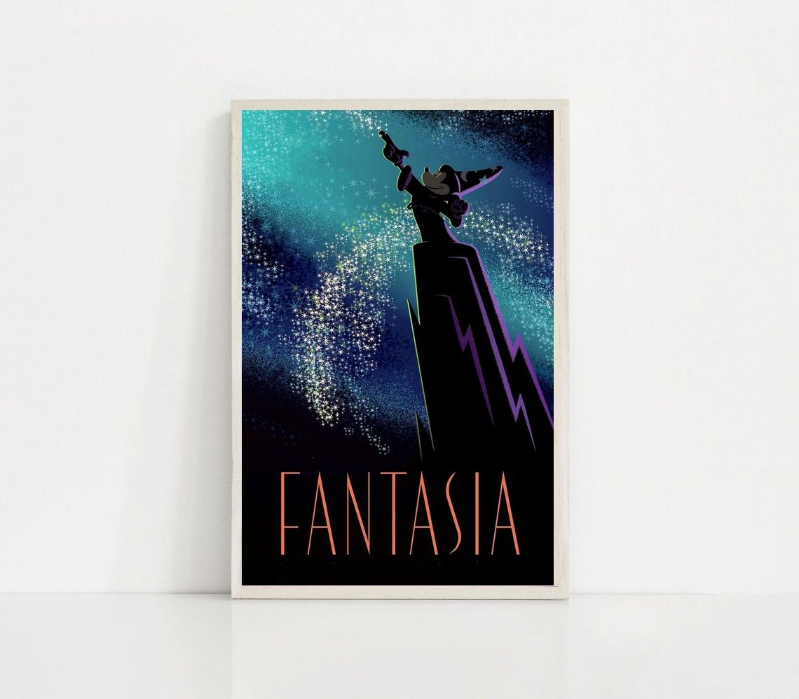 Fantasia 1940 MOVIE Poster Canvas Wall Art Home Decor (No Frame) - Image 2