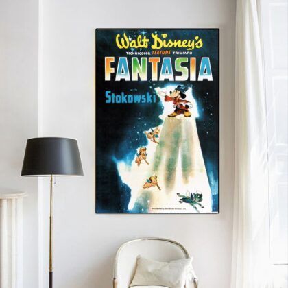 Fantasia 1940 MOVIE Poster Canvas Wall Art Home Decor (No Frame)